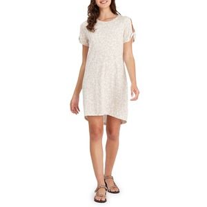 MSRP $89 Sanctuary So Twisted Cotton Blend T-Shirt Dress Beige Size XL